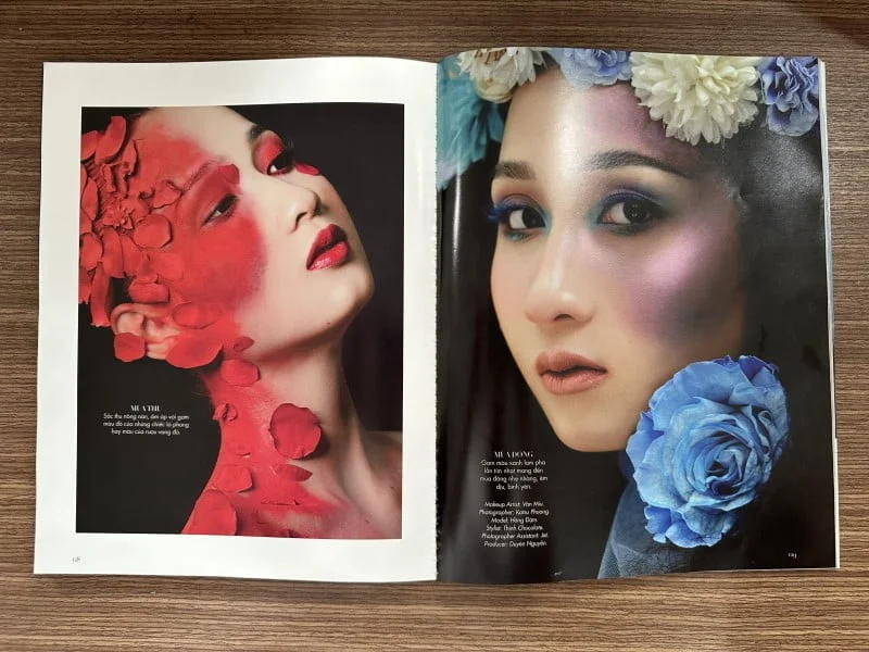 Layout mùa thu và mùa đông Vân Miu thực hiện trên Harper's Bazaar 5/2022