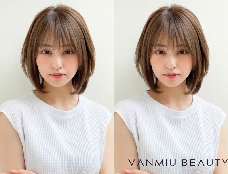 tóc ngắn nữ xinh đẹp dễ thương